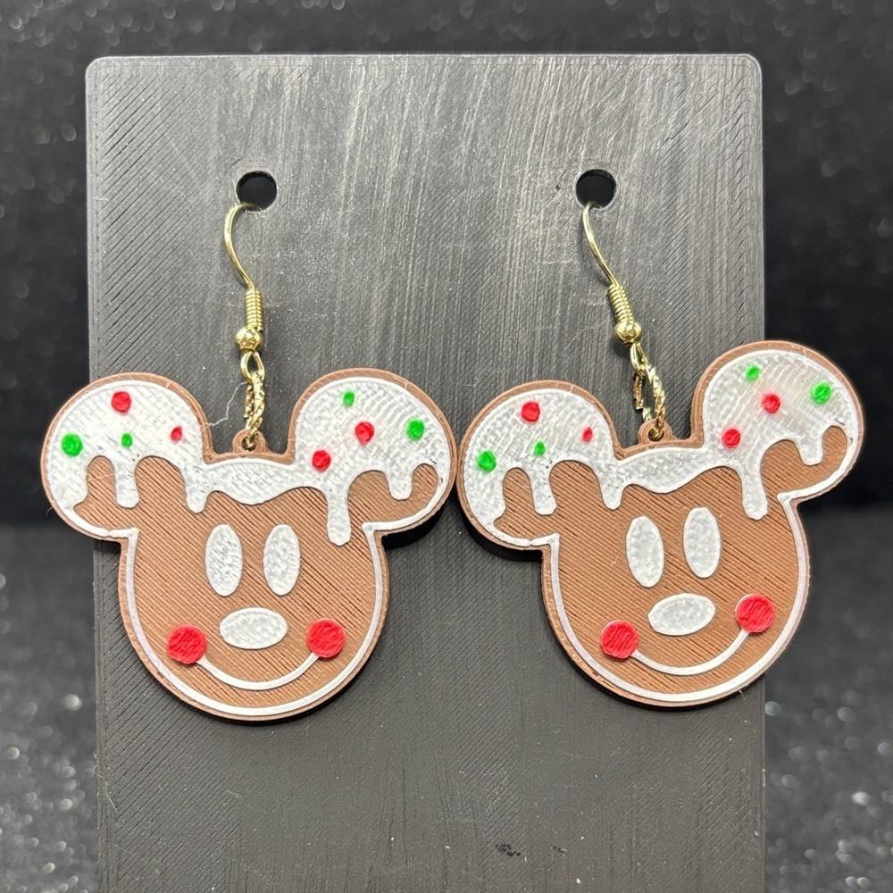 Mouse Gingerbread Earrings